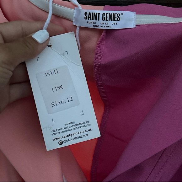 SAINT GENIES OFF THE SHOULDER CONTRAST BLAZER DRESS - Picture 4 of 8